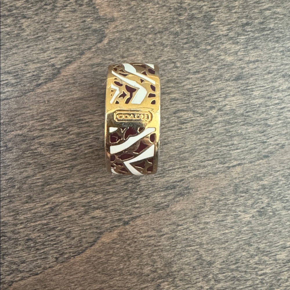 Coach Enamel Signature Ring